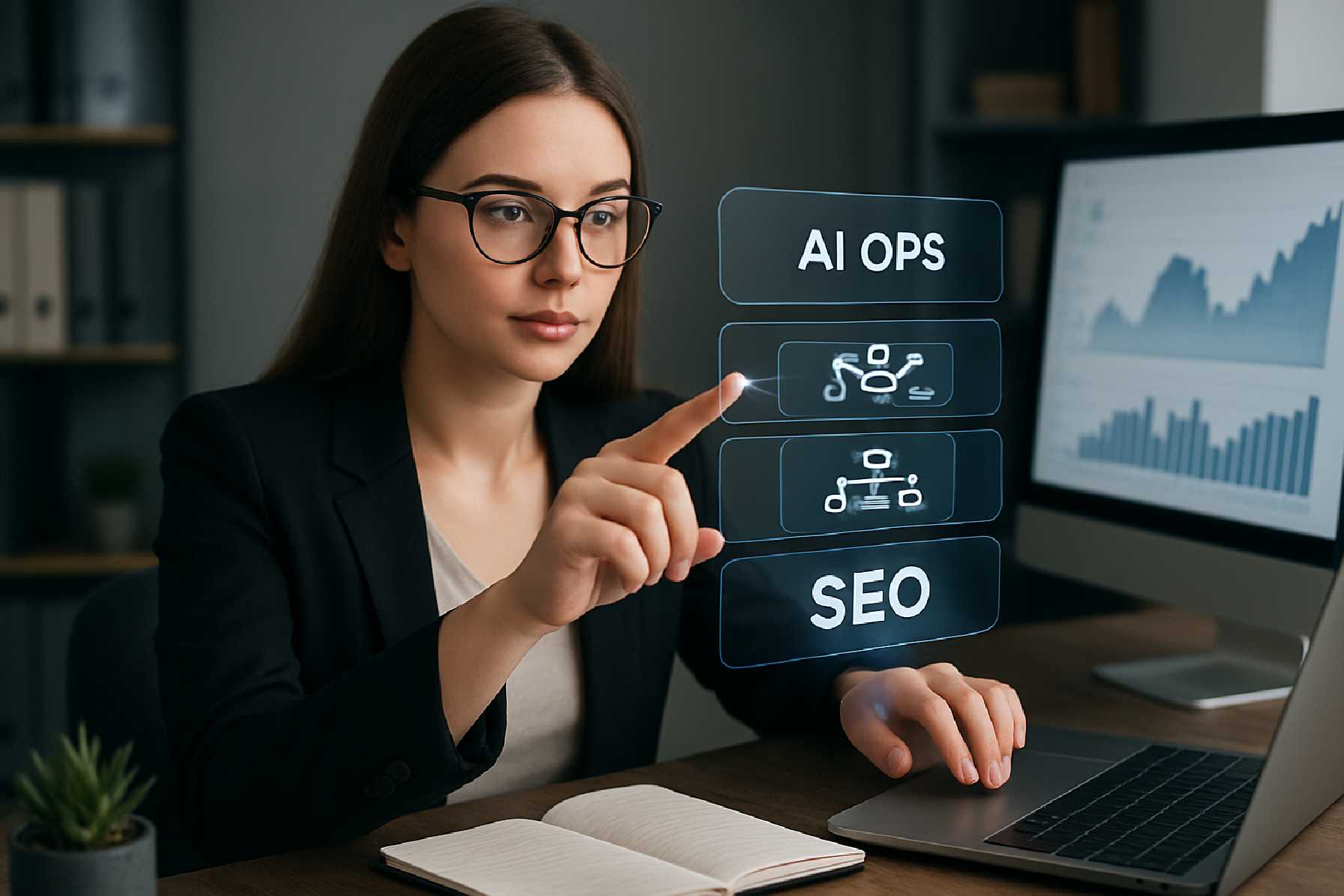 פלייבוק AI Ops בארבע שכבות לשיפור תוכן, תהליכים ותוצאות SEO