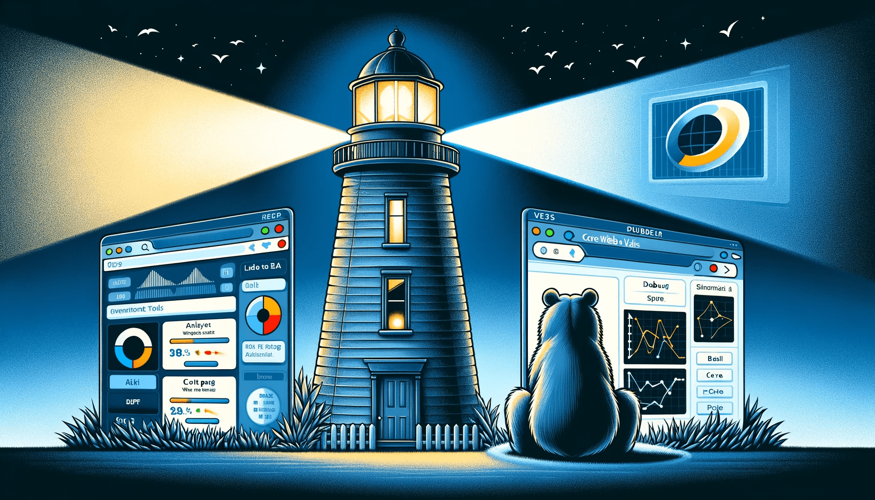 כלים לבחינת ביצועי אתר האינטרנט Lighthouse לעומת DebugBear 